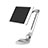 Universal Faltbare Ständer Tablet Halter Halterung Flexibel H14 für Samsung Galaxy Tab S5e Wi-Fi 10.5 SM-T720 Weiß