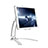 Universal Faltbare Ständer Tablet Halter Halterung Flexibel K05 für Huawei MediaPad M3 Lite Silber