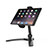 Universal Faltbare Ständer Tablet Halter Halterung Flexibel K08 für Huawei Honor Pad 2 Schwarz