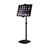 Universal Faltbare Ständer Tablet Halter Halterung Flexibel K09 für Huawei MediaPad T3 8.0 KOB-W09 KOB-L09 Schwarz