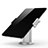 Universal Faltbare Ständer Tablet Halter Halterung Flexibel K12 für Samsung Galaxy Tab E 9.6 T560 T561 Silber