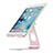 Universal Faltbare Ständer Tablet Halter Halterung Flexibel K15 für Apple iPad 2 Rosegold