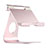 Universal Faltbare Ständer Tablet Halter Halterung Flexibel K15 für Apple iPad 2 Rosegold