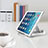 Universal Faltbare Ständer Tablet Halter Halterung Flexibel K16 für Huawei MediaPad M6 8.4 Silber