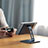 Universal Faltbare Ständer Tablet Halter Halterung Flexibel K17 für Samsung Galaxy Tab A7 4G 10.4 SM-T505 Dunkelgrau