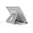 Universal Faltbare Ständer Tablet Halter Halterung Flexibel K21 für Apple iPad Pro 12.9 (2022) Silber