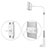 Universal Faltbare Ständer Tablet Halter Halterung Flexibel T33 für Huawei MediaPad M3 Lite Silber