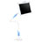 Universal Faltbare Ständer Tablet Halter Halterung Flexibel T41 für Apple iPad Mini 4 Hellblau
