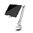 Universal Faltbare Ständer Tablet Halter Halterung Flexibel T43 für Samsung Galaxy Tab S6 Lite 4G 10.4 SM-P615 Silber