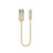 USB Ladekabel Kabel 15cm S01 für Apple iPhone 5