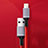 USB Ladekabel Kabel C03 für Apple iPad Air 4 10.9 (2020) Rot