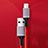 USB Ladekabel Kabel C03 für Apple iPad Mini 2 Rot