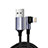 USB Ladekabel Kabel C10 für Apple iPad Air 4 10.9 (2020) Schwarz