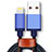 USB Ladekabel Kabel D01 für Apple iPad Air 3 Blau