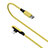 USB Ladekabel Kabel D10 für Apple iPhone 8 Gelb