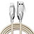 USB Ladekabel Kabel D13 für Apple iPhone X Silber