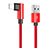 USB Ladekabel Kabel D16 für Apple iPad Mini 4 Rot