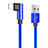 USB Ladekabel Kabel D16 für Apple iPad New Air (2019) 10.5 Blau