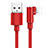 USB Ladekabel Kabel D17 für Apple iPhone 8 Rot