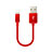 USB Ladekabel Kabel D18 für Apple iPad Air 3 Rot