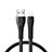 USB Ladekabel Kabel D20 für Apple iPhone 14 Pro Max Schwarz