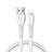 USB Ladekabel Kabel D20 für Apple iPhone 8 Plus Weiß