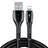 USB Ladekabel Kabel D23 für Apple iPad Mini 4 Schwarz