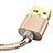 USB Ladekabel Kabel L01 für Apple iPad 10.2 (2020) Gold