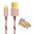 USB Ladekabel Kabel L01 für Apple iPad 10.2 (2020) Rosegold