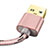 USB Ladekabel Kabel L01 für Apple iPad 10.2 (2020) Rosegold