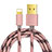 USB Ladekabel Kabel L01 für Apple iPad 4 Rosegold