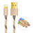 USB Ladekabel Kabel L01 für Apple iPhone Xs Gold