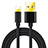 USB Ladekabel Kabel L02 für Apple iPod Touch 5 Schwarz