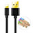 USB Ladekabel Kabel L02 für Apple iPod Touch 5 Schwarz