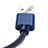 USB Ladekabel Kabel L04 für Apple iPad 4 Blau