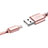 USB Ladekabel Kabel L10 für Apple iPad Air 4 10.9 (2020) Rosa
