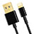 USB Ladekabel Kabel L12 für Apple iPad 10.2 (2020) Schwarz