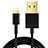 USB Ladekabel Kabel L12 für Apple iPad Mini 2 Schwarz