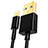 USB Ladekabel Kabel L12 für Apple iPhone 6 Schwarz