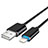 USB Ladekabel Kabel L13 für Apple iPad 10.2 (2020) Schwarz