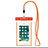 Wasserdicht Unterwasser Handy Tasche Universal W16 Orange