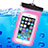 Wasserdicht Unterwasser Schutzhülle Tasche Universal W04 Rosa