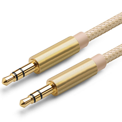 Audio Stereo 3.5mm Klinke Kopfhörer Verlängerung Kabel auf Stecker A04 Gold