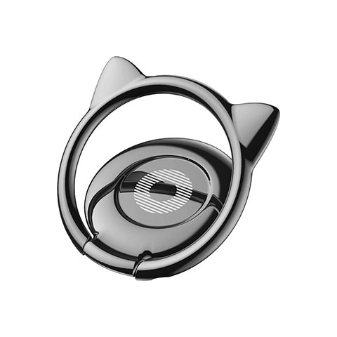 Fingerring Ständer Magnetische Smartphone Halter Halterung Universal H09 Schwarz