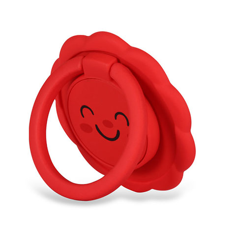 Fingerring Ständer Magnetische Smartphone Halter Halterung Universal H17 Rot