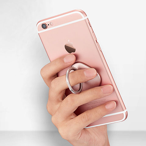 Fingerring Ständer Smartphone Halter Halterung Universal R02 Rosegold