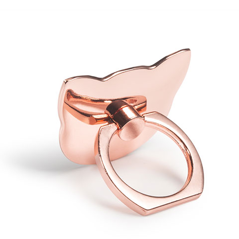 Fingerring Ständer Smartphone Halter Halterung Universal R04 Rosegold