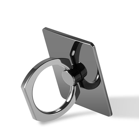 Fingerring Ständer Smartphone Halter Halterung Universal R05 Schwarz