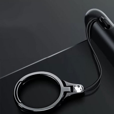 Fingerring Ständer Smartphone Halter Halterung Universal Z03 Schwarz