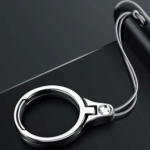 Fingerring Ständer Smartphone Halter Halterung Universal Z03 Silber